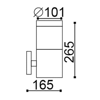 ELANORA: Exterior E27 Surface Mounted Wall Lights