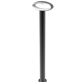 Horus LED Surface Mounted Open Oval Bollard Lights IP54