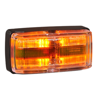 9–33V LED SIDE MARKER/INDICATOR (RED/AMBER/AMBER), DEFLECTOR BASE, 0.5M CABLE