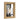 METI: Warm Chestnut Wood Frame Clear Glass Shade Wall Light