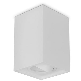 SURFACE: GU10 Square Gimbal Surface Mounted Ceiling Downlights