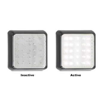 100WMB 12VOLT & 24VOLT REVERSING LAMP WITH 25 WHITE LED'S