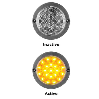 102ABC BLACK CHROME ROUND INDICATOR