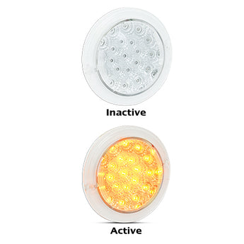 102ACM ROUND INDICATOR LAMP WITH CLEAR LENS 130MM DIAMETRE