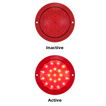 102R ROUND STOP/TAIL LAMP WITH RED LENS