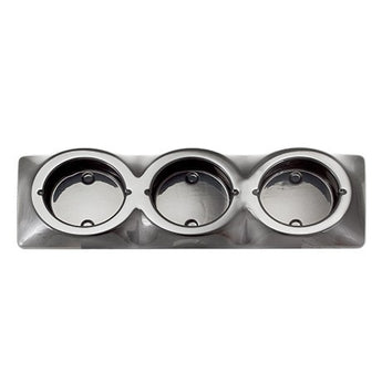 102B3C BLACK CHROME TRIPLE HOUSING