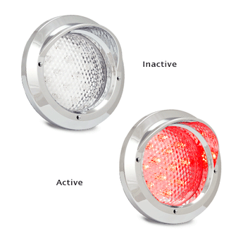 110CCRM CHROME SERIES : MULTI 12-24VOLT STOP/TAIL LAMP 12 LEDS