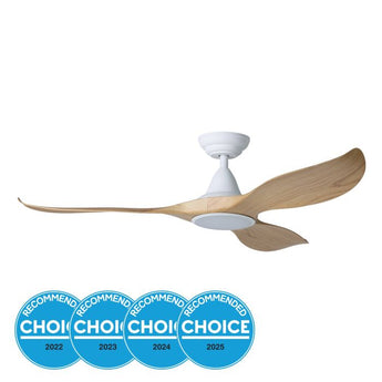 NOOSA DC ceiling fan - timber finish