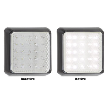 125WM 12VOLT & 24VOLT REVERSING LAMP WITH 25 WHITE LED'S