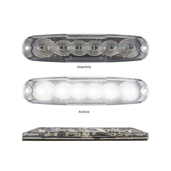 12WM-2 REVERSEL CLEAR LENS WHITE
