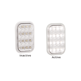 131WM REVERSE LAMP WITH CLEAR LENS AND CHROME REFLECTOR