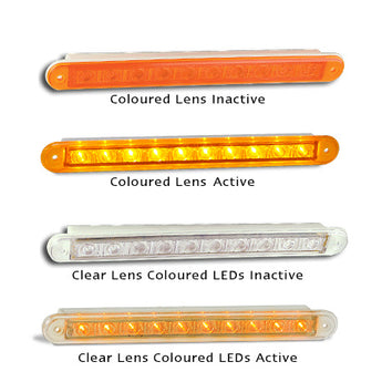 235A24 INDICATOR STRIP LAMP IN 24VOLT WITH 10 SQUARE LEDS