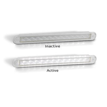 235W24E REVERSE STRIP LAMP IN 24VOLT WITH 10 SQU