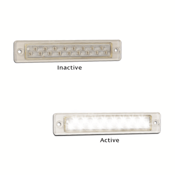 25W12 SLIMLINE LED REVERSE LAMP WITH CLEAR LENS