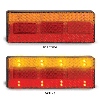 275ARM BLISTER PACK OF 1 STOP/TAIL/INDICATOR LAMPS WITH REFLEX REFLECTOR