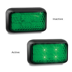 35GM 10-30 VOLT GREEN COURTESY LAMP WITH 4 GREEN LED