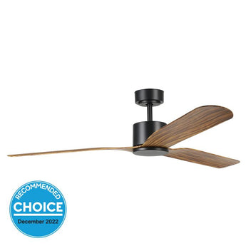 ILUKA DC ceiling fan - Rustic Timber