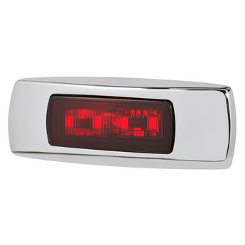 9–33 VOLT SURFACE MOUNT LED REAR END OUTLINE MARKER (RED) WITH CHROME COVER AND 0.5M CABLE
