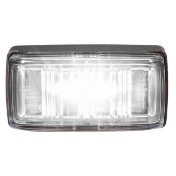 9–33V LED FRONT MARKER (WHITE), BLACK BASE, 0.5M CABLE, PACK OF 10