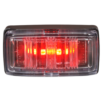 9–33V LED REAR MARKER (RED), BLACK BASE, 0.5M CABLE, PACK OF 10