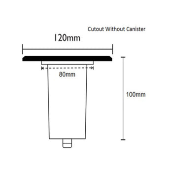 GU10 Inground Up Light (Square / 316 Stainless Steel Faceplate) IP67