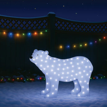 Acrylic Polar Bear - H75cm