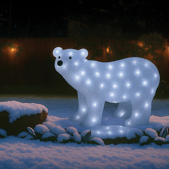 Acrylic Polar Bear - H42cm