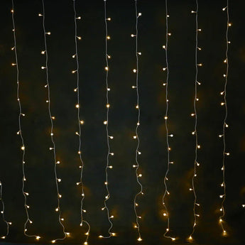 160 LED Connectable Curtain Light - Warm White