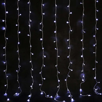 160 LED Connectable Curtain Light - White