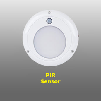 13118WM-PIR LARGE ROUND INTERIOR/EXTERIOR LAMP