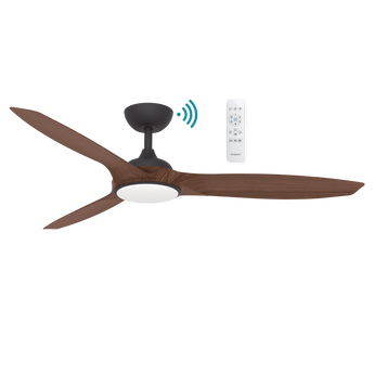Newport DC 56″ Ceiling Fan - Timber Finish