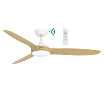 Newport DC 56″ Ceiling Fan - Timber Finish