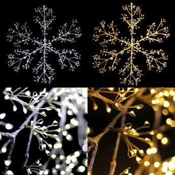 Starburst Snowflake Christmas Display Wall Light - Dual Colour