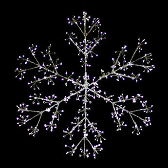 Starburst Snowflake Christmas Display Wall Light - Dual Colour