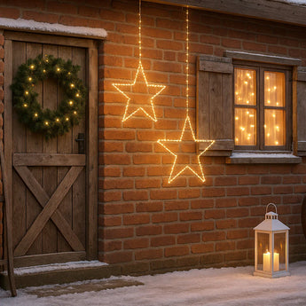 2D Outdoor Hanging Star Light Duo