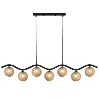 ORTON 7 LIGHT PENDANT BLACK