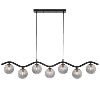 ORTON 7 LIGHT PENDANT BLACK
