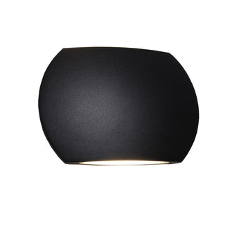 REMO: Surface Mounted LED Exterior Curved Up/Down Wall Lights IP54