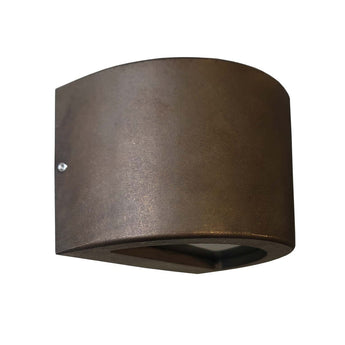 Curved STE: Exterior 12V Bronze Curved Surface Mounted Step / Wall Lights IP54