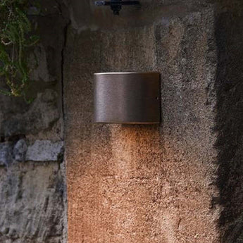 Curved STE: Exterior 12V Bronze Curved Surface Mounted Step / Wall Lights IP54