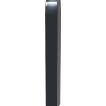TOREN: LED Tri-CCT Surface Mounted Dark Grey Bollard Lights IP65